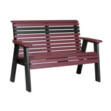 LuxCraft 4 Piece Plain Poly Bench & Table Set