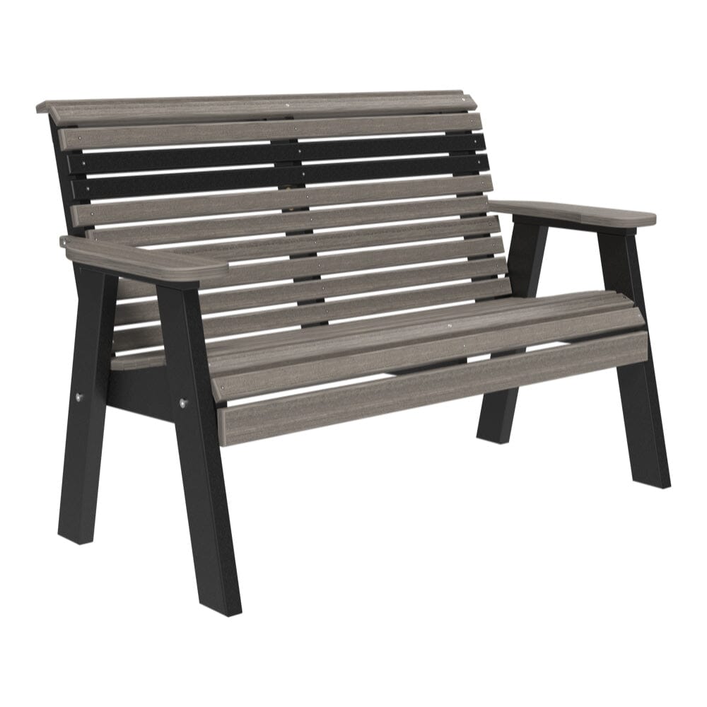 LuxCraft 4 Piece Plain Poly Bench & Table Set
