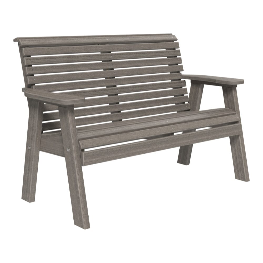 LuxCraft 4 Piece Plain Poly Bench & Table Set