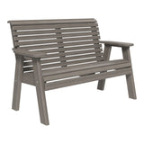LuxCraft 4 Piece Plain Poly Bench & Table Set