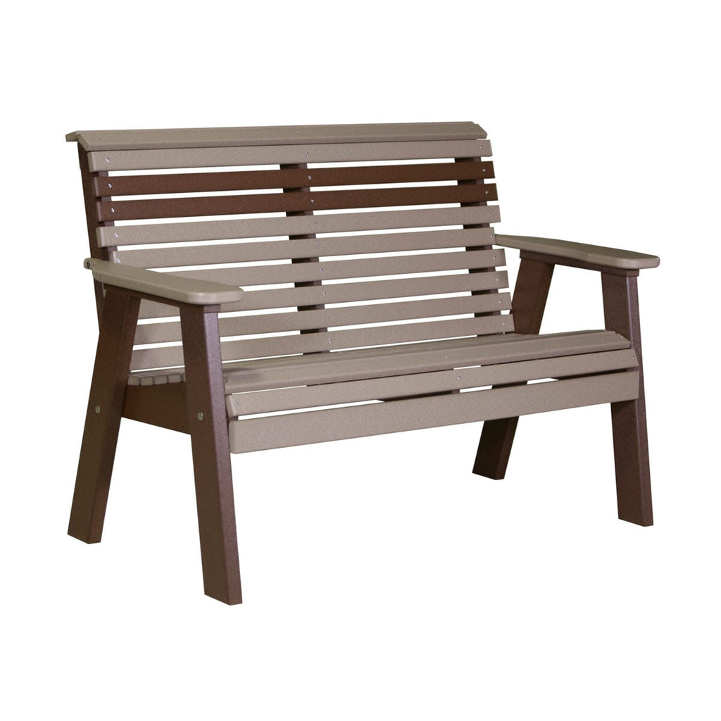LuxCraft 4 Piece Plain Poly Bench & Table Set