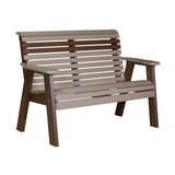 LuxCraft 4 Piece Plain Poly Bench & Table Set