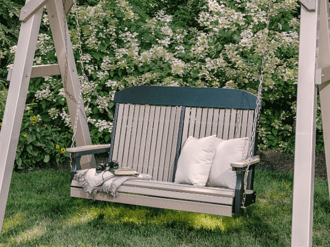 LuxCraft Classic Poly Porch Swing - 4 Foot