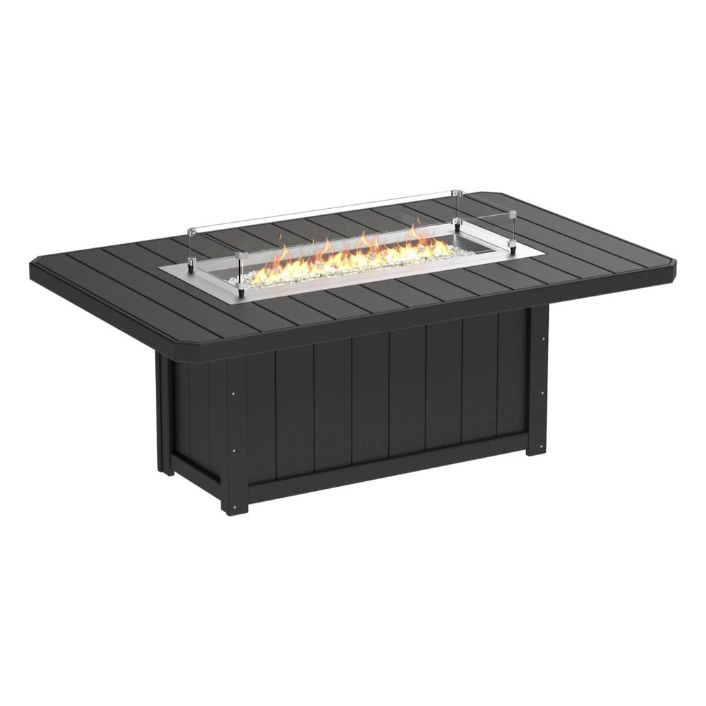 LuxCraft 7 Piece Fire Table & Chairs Dining Set