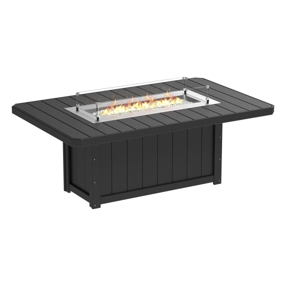LuxCraft 7 Piece Fire Table & Chairs Dining Set