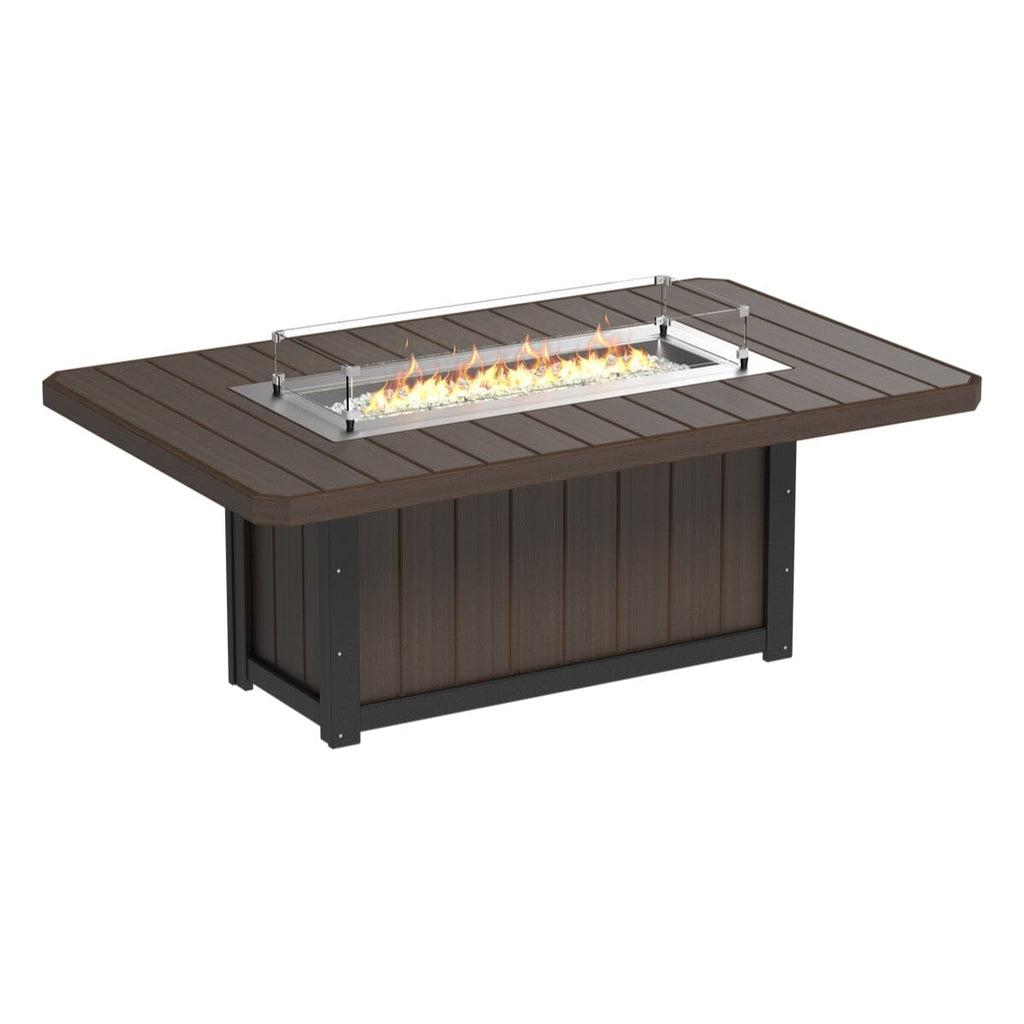 LuxCraft 7 Piece Fire Table & Chairs Dining Set