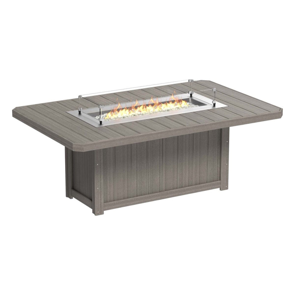 LuxCraft 7 Piece Fire Table & Chairs Dining Set