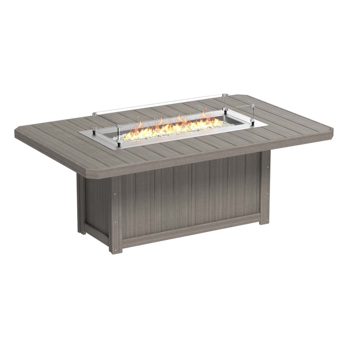 LuxCraft 7 Piece Fire Table & Chairs Dining Set