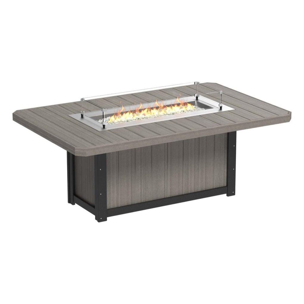 LuxCraft 7 Piece Fire Table & Chairs Dining Set