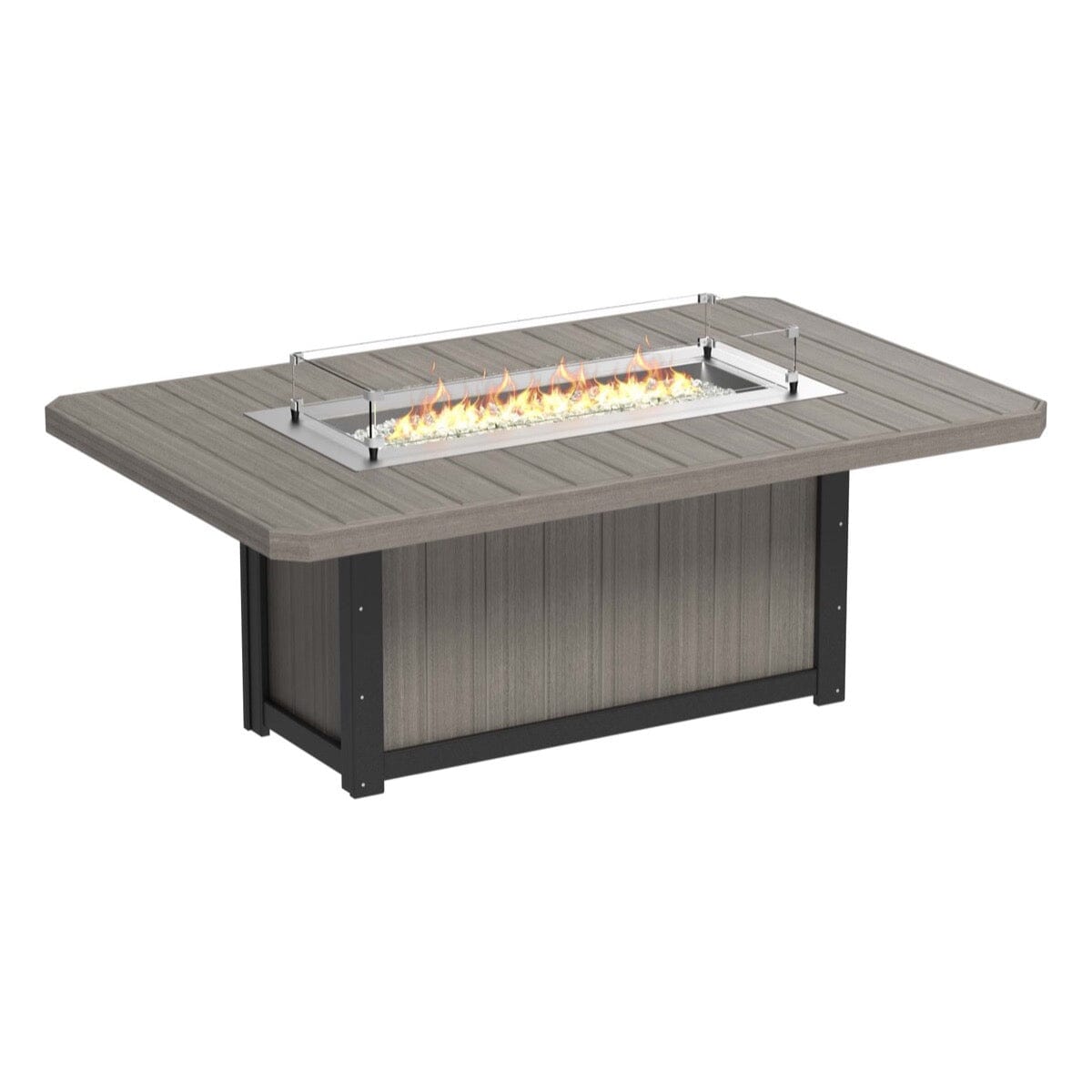 LuxCraft 7 Piece Fire Table & Chairs Dining Set