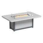 LuxCraft 7 Piece Fire Table & Chairs Dining Set