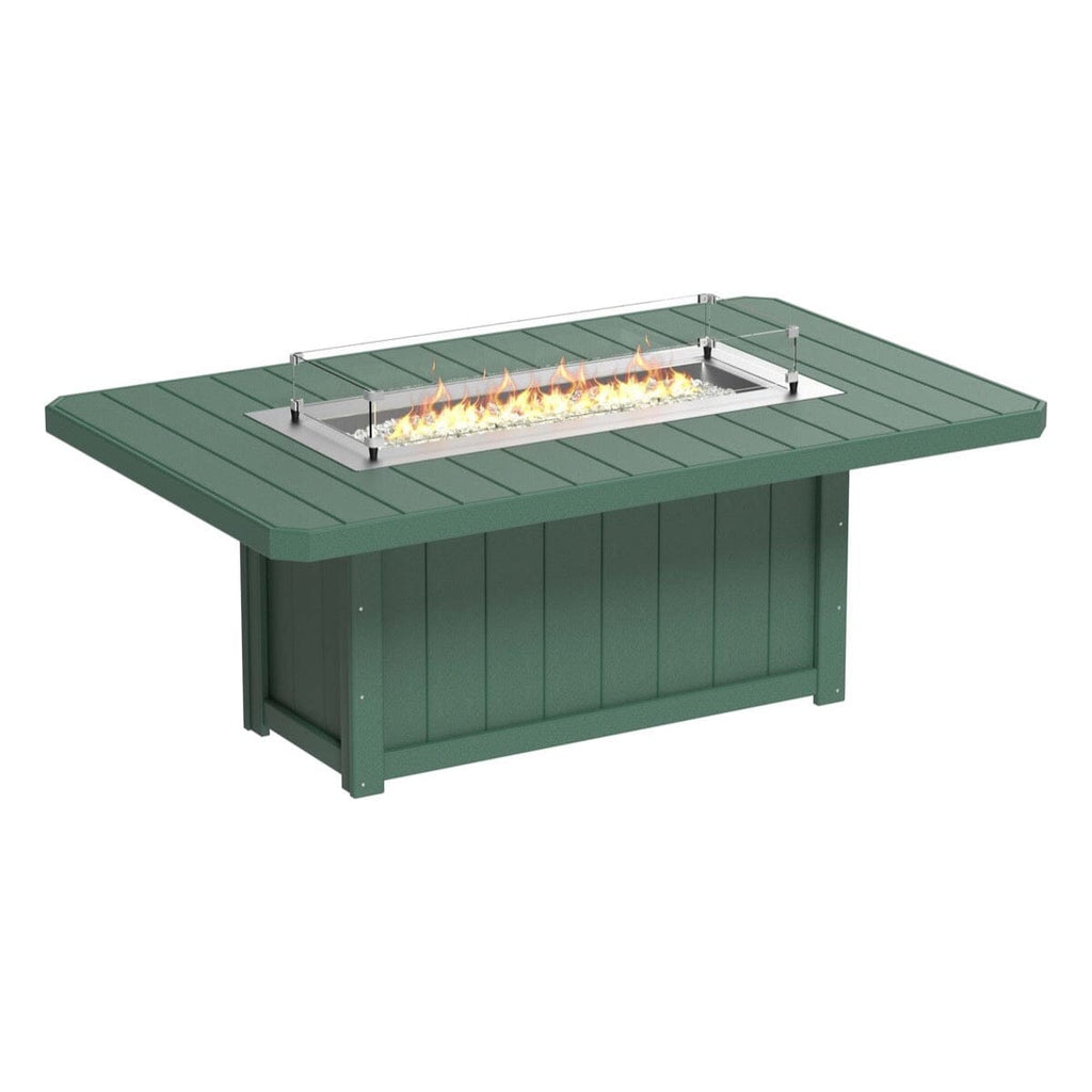 LuxCraft 7 Piece Fire Table & Chairs Dining Set