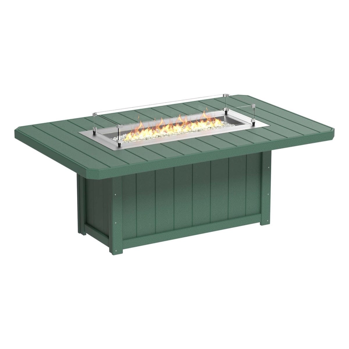 LuxCraft 7 Piece Fire Table & Chairs Dining Set