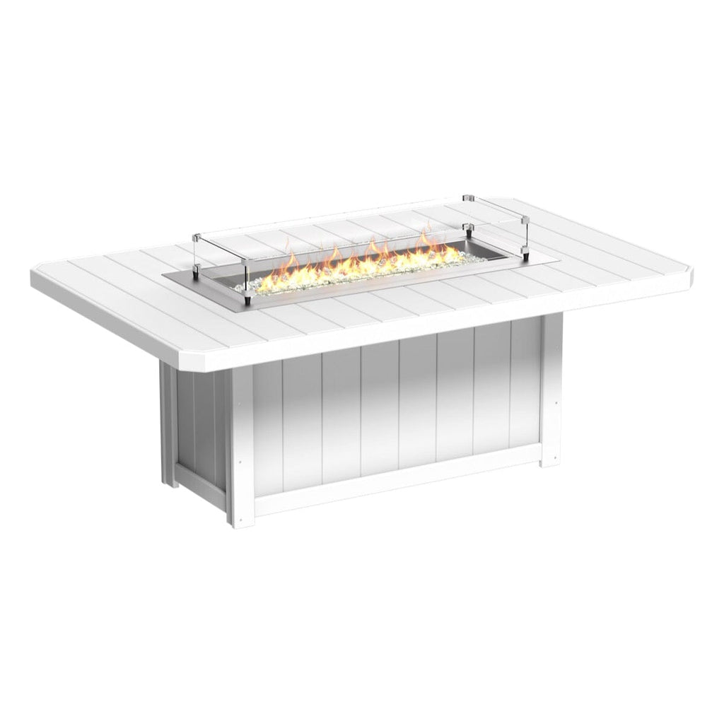 LuxCraft 7 Piece Fire Table & Chairs Dining Set