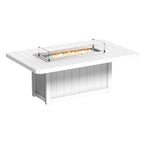 LuxCraft 7 Piece Fire Table & Chairs Dining Set