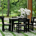 LuxCraft 5 Pc Island Dining Table & Chairs