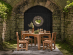 LuxCraft 5 Pc Island Dining Table & Chairs