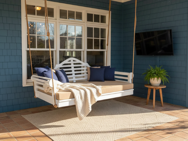 Marlboro Pine Twin Size Swing Bed
