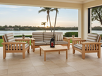 Mission Style Sofa Set - 6 Pieces