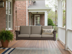 Mission-Style Deep Seating Cypress Porch Swing with Cushions