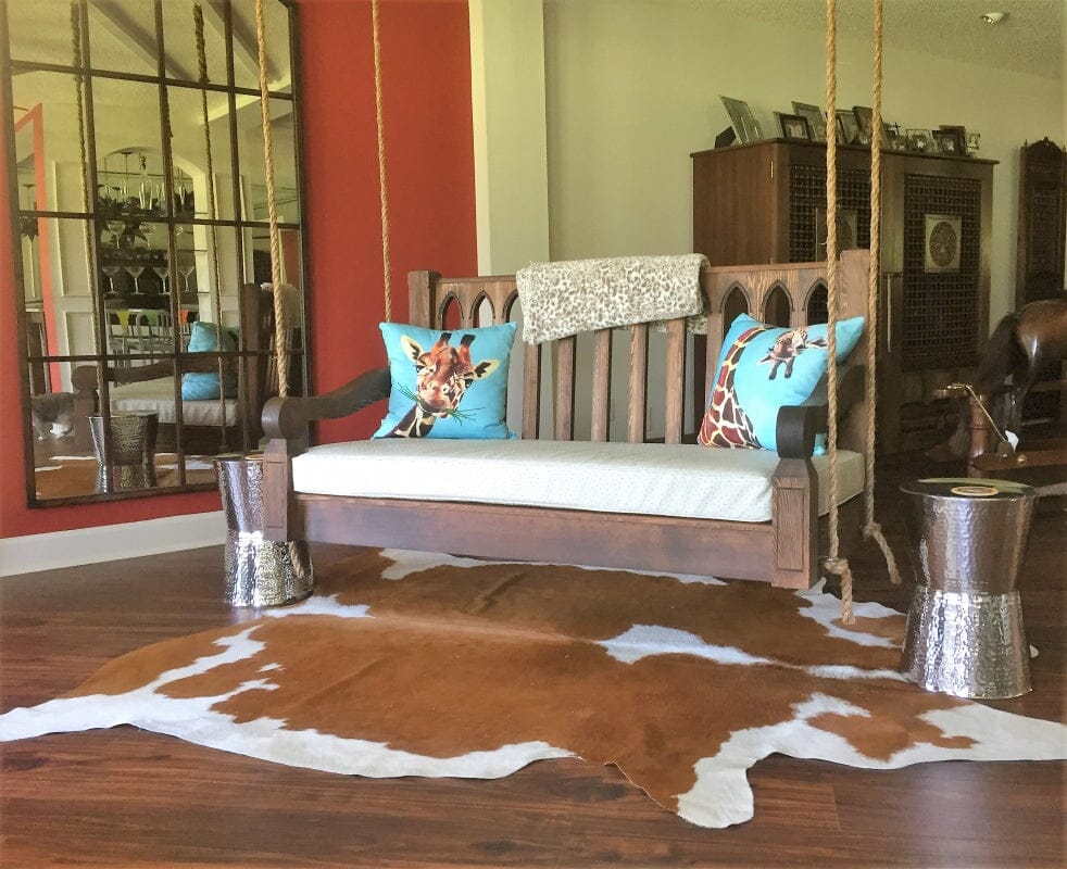 Nostalgic Cathedral Porch Swing and Accessories
