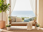 Custom-Made Teak Bed Swing - Bali Bijou Design | Handcrafted in the U.S.