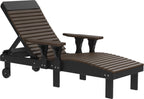 LuxCraft Poly Chaise Lounge - Premium Woodgrain Finish