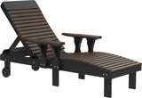 LuxCraft Poly Chaise Lounge - Premium Woodgrain Finish