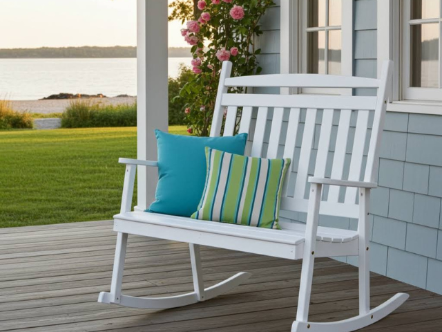 Poly Classic Double Rocking Chair