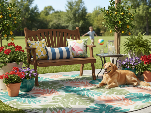 Royal English Garden Red Cedar Bench
