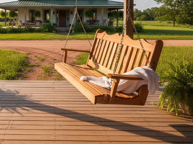 Royal English Garden Red Cedar Swing