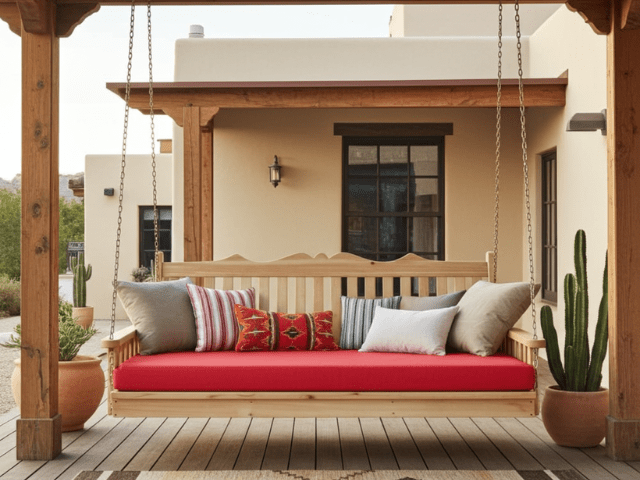 Royal English Red Cedar Twin Size Swing Bed