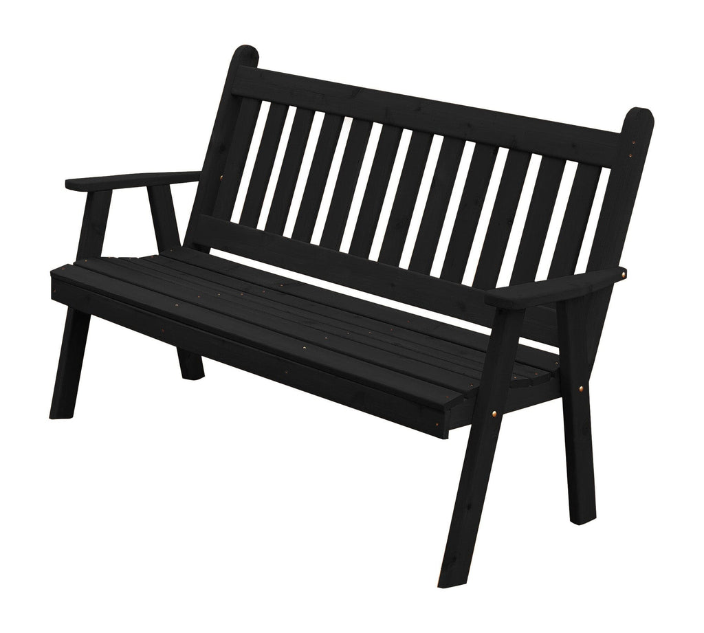 Traditional English Red Cedar Garden Bench