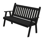 Traditional English Red Cedar Garden Bench