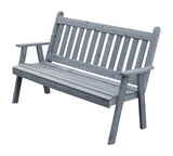 Traditional English Red Cedar Garden Bench