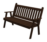 Traditional English Red Cedar Garden Bench