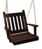 Cedar A-Frame & 2 Traditional English Chair Swings Set