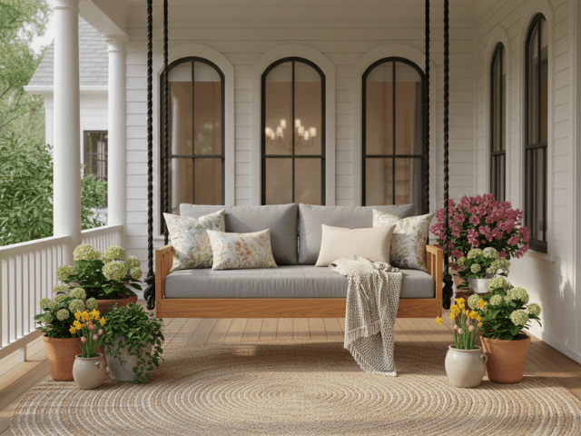 Luxury Custom Bed Swing – Walden Park | Handmade Solid Teak Wood Swing Bed