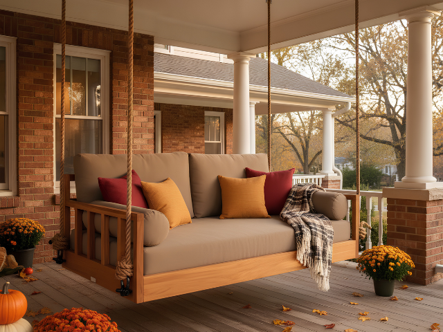 Walden Park Design | Solid Teak Wood Swing Bed
