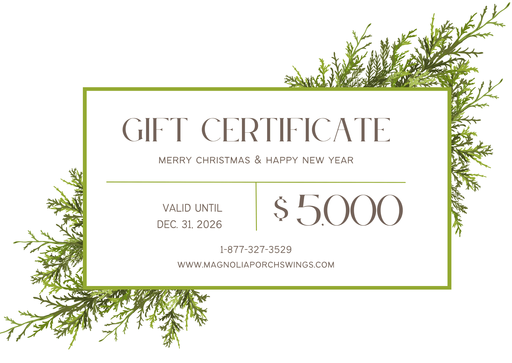 Design Your Bed Swing Gift Box
