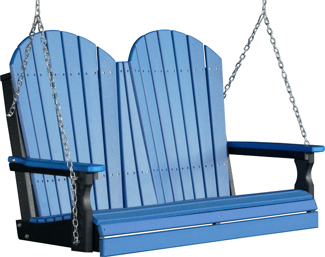 LuxCraft Adirondack Poly / Synthetic / Eco-Friendly Porch Swing - 4 Foot - Magnolia Porch Swings
 - 3