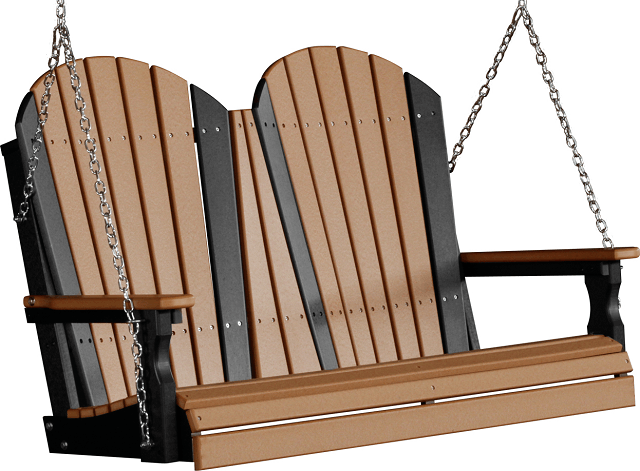 LuxCraft Adirondack Poly Porch Swing - 4 Foot – Magnolia Porch Swings LuxCraft Adirondack Poly Porch Swing - 4 Foot – Magnolia Porch Swings