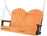 LuxCraft Adirondack Poly / Synthetic / Eco-Friendly Porch Swing - 4 Foot - Magnolia Porch Swings
 - 13
