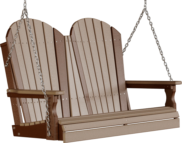 LuxCraft Adirondack Poly / Synthetic / Eco-Friendly Porch Swing - 4 Foot - Magnolia Porch Swings
 - 17