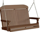 LuxCraft Classic Poly / Synthetic / Eco-Friendly Porch Swing - 4 Foot - Magnolia Porch Swings
 - 7
