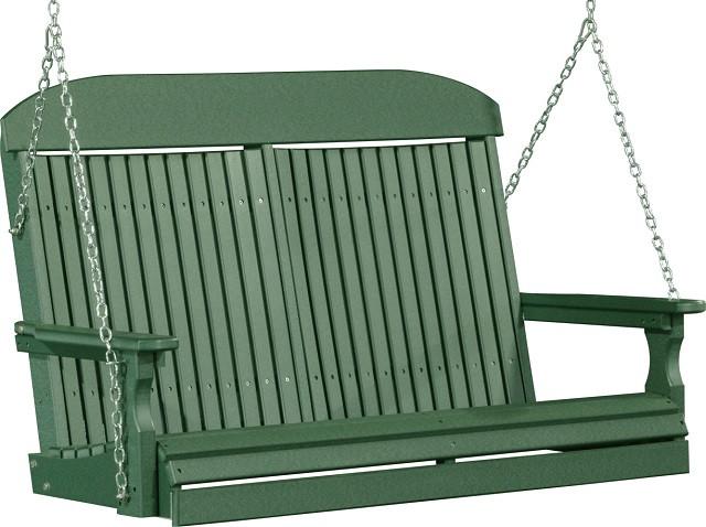 LuxCraft Classic Poly / Synthetic / Eco-Friendly Porch Swing - 4 Foot - Magnolia Porch Swings
 - 11