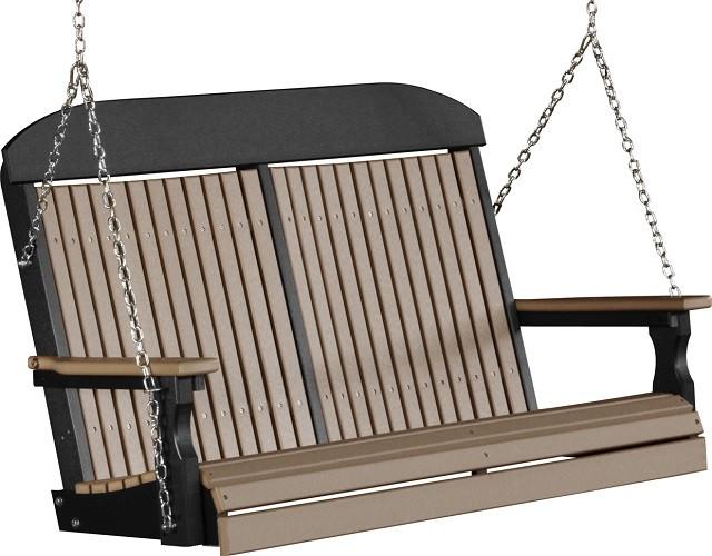 LuxCraft Classic Poly / Synthetic / Eco-Friendly Porch Swing - 4 Foot - Magnolia Porch Swings
 - 17