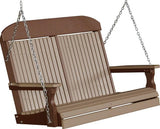 LuxCraft Classic Poly / Synthetic / Eco-Friendly Porch Swing - 4 Foot - Magnolia Porch Swings
 - 3