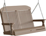 LuxCraft Classic Poly / Synthetic / Eco-Friendly Porch Swing - 4 Foot - Magnolia Porch Swings
 - 16