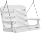 LuxCraft Classic Poly / Synthetic / Eco-Friendly Porch Swing - 4 Foot - Magnolia Porch Swings
 - 15
